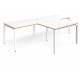 Adapt 2 Person  L Shape Desks with Return Unit